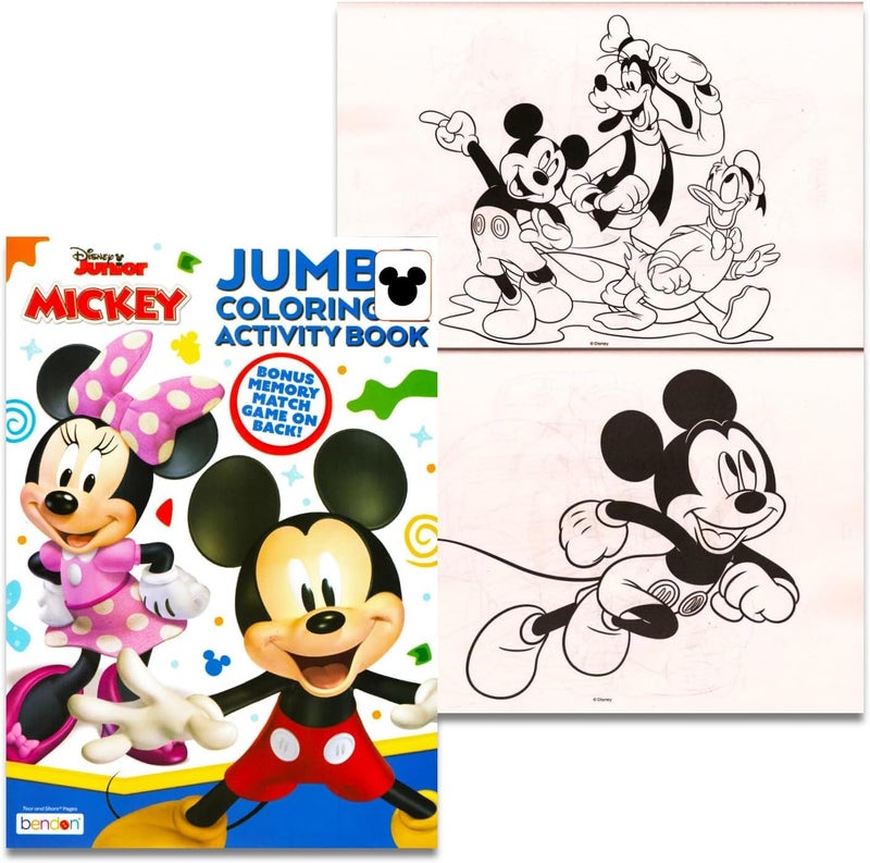 MICKEY MOUSE Disney Mickey Mouse Coloring Book Super Set with Stickers (4 Mickey Mouse Activity Books for Kids Toddlers) - Image 3